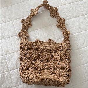 A New Day Floral Crochet Bag